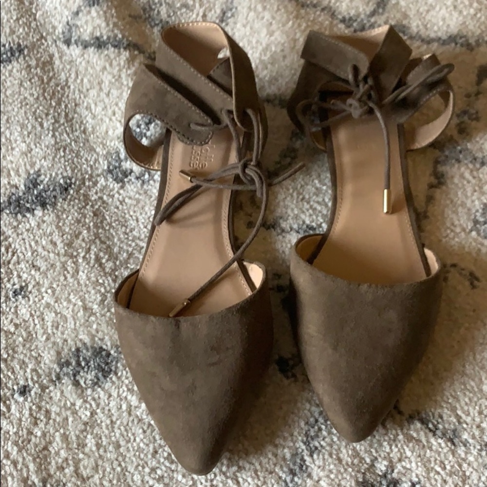 Lace up flats